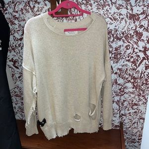 fashion distressed sweater
